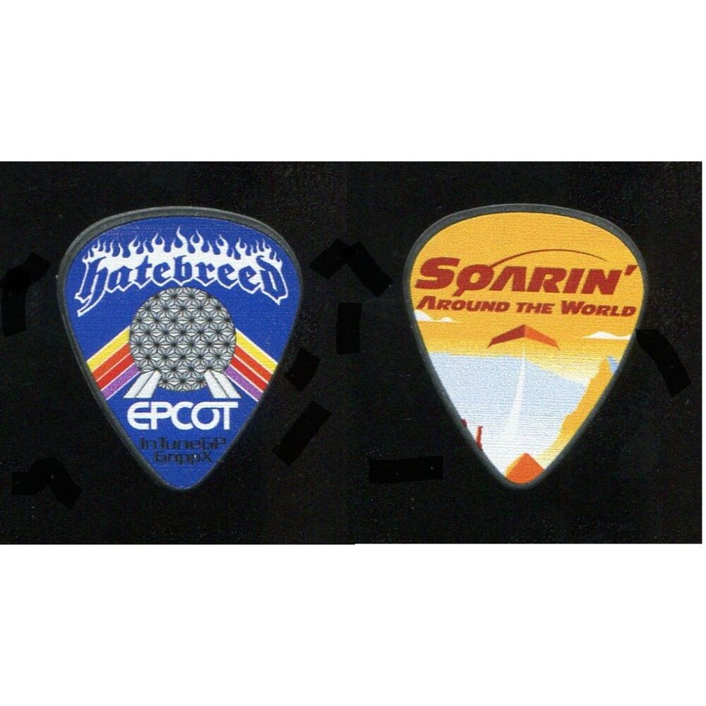 Hatebreed Disney Epcot Concert Guitar Pick Soarin Around the World Florida Frank